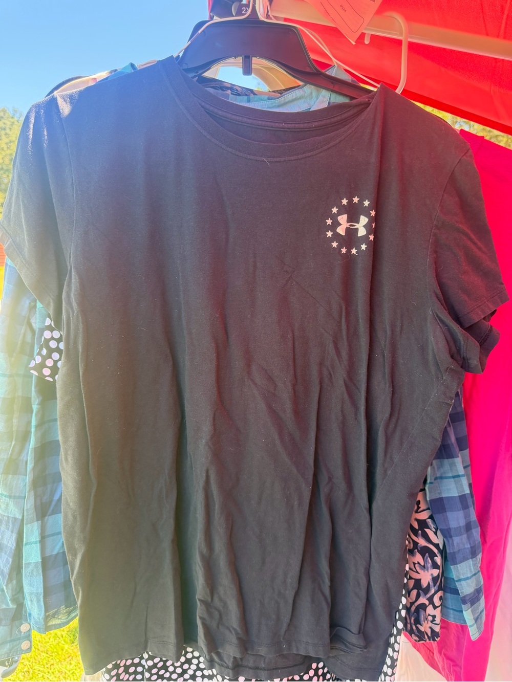Under Armour Black Short Sleeve Tee with Star Logo
